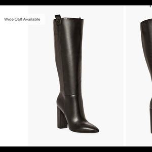 JustFab Wren Xtra Wide Calf Block Heeled Boot